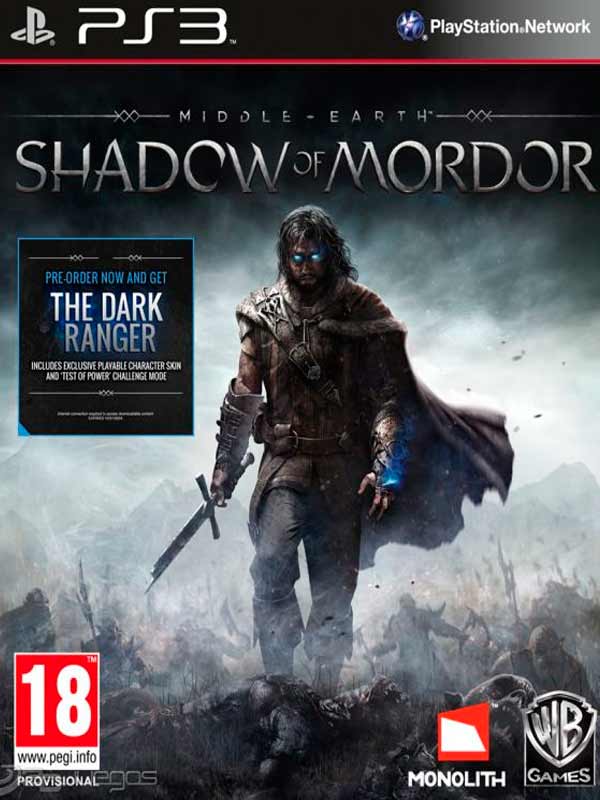 Middle Earth Shadow of Mordor PS3